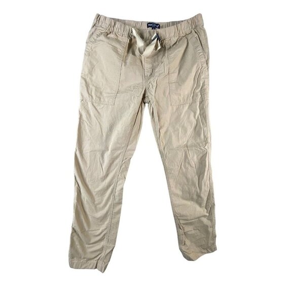 J.CREW Mens Mercan Tile‎ FLEX Pants Straight Leg Tan Adjustable Lock Size 34 - Picture 1 of 6